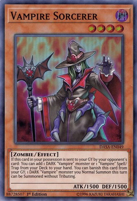 Vampire Sorcerer - Dark Saviors YuGiOh trading card