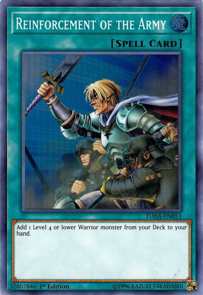 Reinforcement of the Army - Dark Saviors YuGiOh trading card