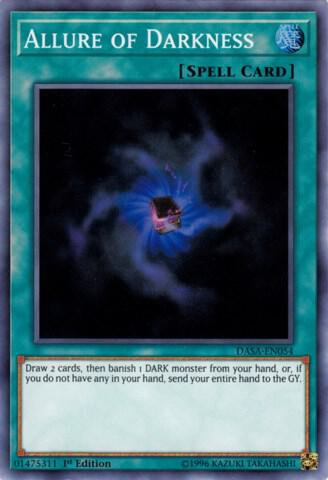 Allure of Darkness trading card from Dark Saviors Allure of Darkness - Dark Saviors YuGiOh trading card