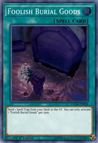 Foolish Burial Goods - Dark Saviors (DASA) #DASA-EN058 - Super Rare YuGiOh Trading Card