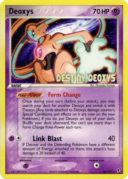 Deoxys (Normal Forme) - 16/107 (Movie Promo) - Miscellaneous Cards & Products Pokémon trading card