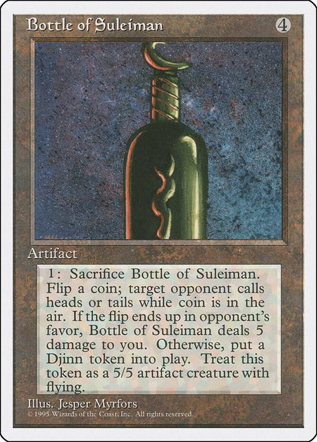 Bottle of Suleiman - Fourth Edition Magic: The Gathering trading card