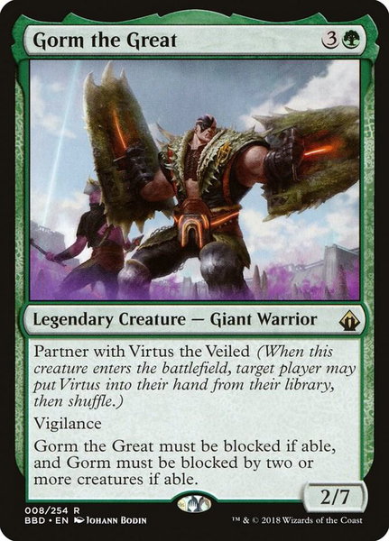 Gorm the Great - Battlebond Magic: The Gathering trading card