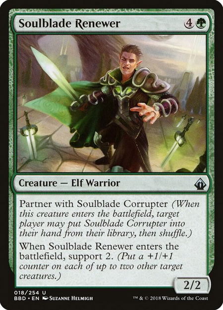 Soulblade Renewer - Battlebond Magic: The Gathering trading card