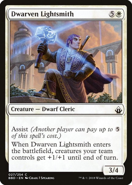 Dwarven Lightsmith - Battlebond Magic: The Gathering trading card