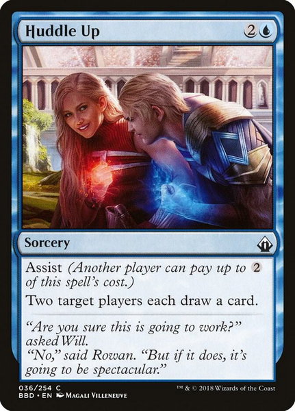 Huddle Up trading card from Battlebond Huddle Up - Battlebond Magic: The Gathering trading card