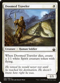 Doomed Traveler - Battlebond (BBD) #91 - Common Magic: The Gathering Trading Card