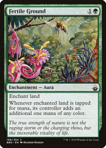 Fertile Ground - Battlebond Magic: The Gathering trading card
