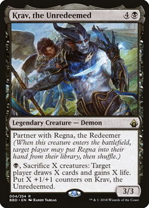 Krav, the Unredeemed - Battlebond (BBD) #4 - Rare Magic: The Gathering Trading Card