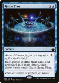 Game Plan - Battlebond (BBD) #35 - Rare Magic: The Gathering Trading Card