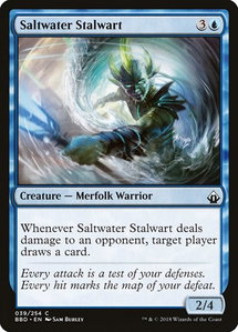 Saltwater Stalwart - Battlebond (BBD) #39 - Common Magic: The Gathering Trading Card