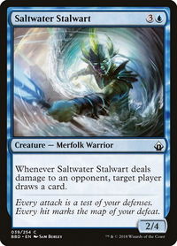 Saltwater Stalwart - Battlebond (BBD) #39 - Common Magic: The Gathering Trading Card