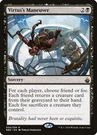 Virtus's Maneuver - Battlebond (BBD) #54 - Rare Magic: The Gathering Trading Card
