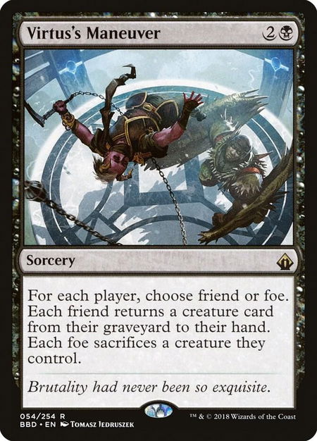 Virtus's Maneuver trading card from Battlebond Virtus's Maneuver - Battlebond Magic: The Gathering trading card