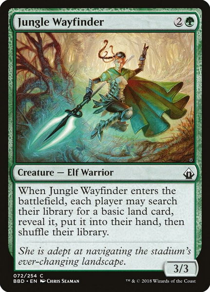 Jungle Wayfinder trading card from Battlebond Jungle Wayfinder - Battlebond Magic: The Gathering trading card