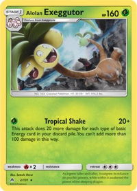 Alolan Exeggutor - 2/131 (SM Forbidden Light) - Deck Exclusives (PR) #002/131 - Rare Pokémon Trading Card