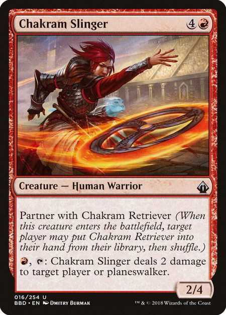 Chakram Slinger - Battlebond Magic: The Gathering trading card