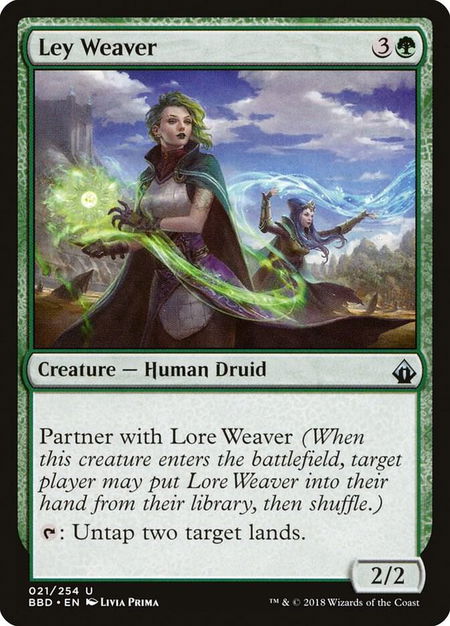 Ley Weaver - Battlebond Magic: The Gathering trading card