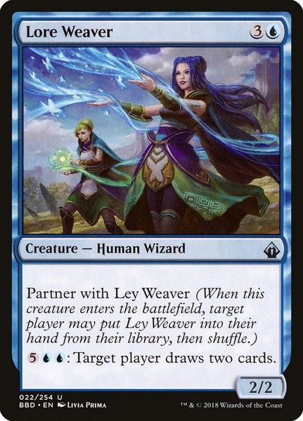 Lore Weaver - Battlebond Magic: The Gathering trading card