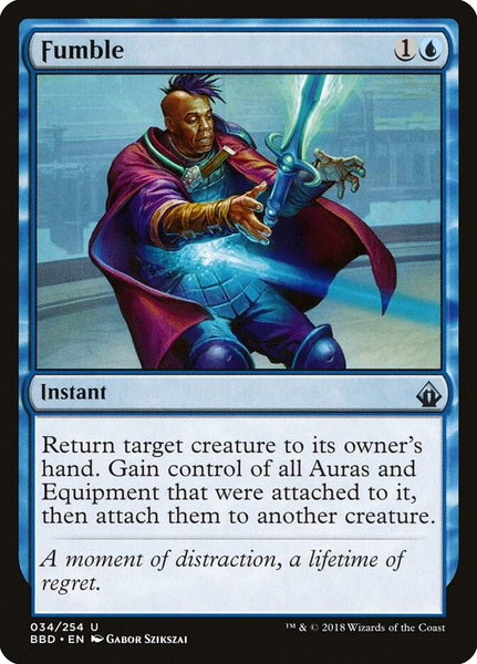 Fumble - Battlebond Magic: The Gathering trading card