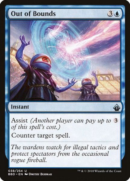 Out of Bounds - Battlebond Magic: The Gathering trading card