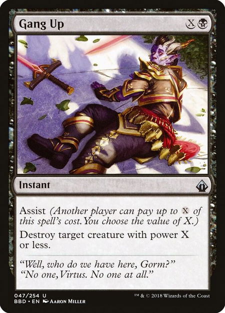 Gang Up - Battlebond Magic: The Gathering trading card