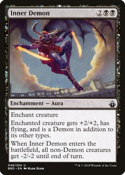 Inner Demon - Battlebond Magic: The Gathering trading card