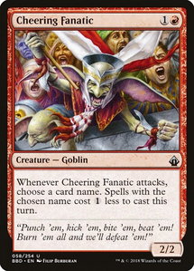 Cheering Fanatic - Battlebond (BBD) #58 - Uncommon Magic: The Gathering Trading Card