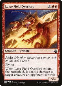 Lava-Field Overlord - Battlebond (BBD) #60 - Uncommon Magic: The Gathering Trading Card