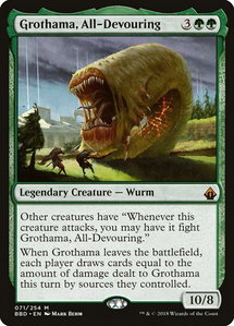 Grothama, All-Devouring - Battlebond (BBD) #71 - Mythic Rare Magic: The Gathering Trading Card