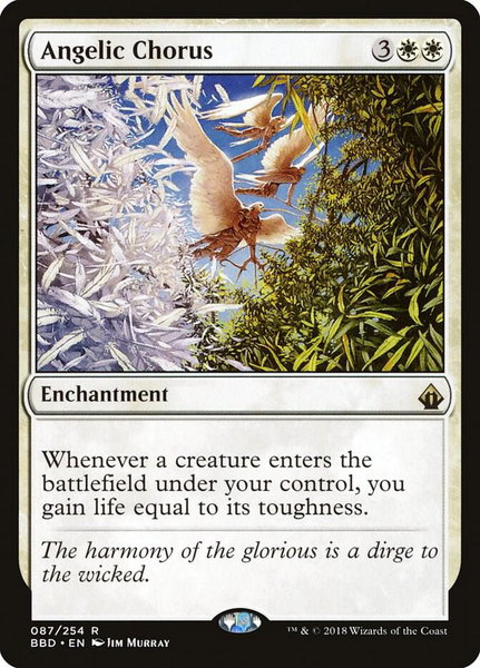Angelic Chorus - Battlebond Magic: The Gathering trading card