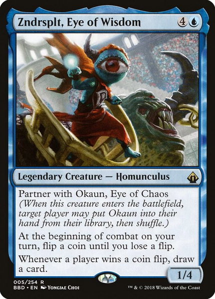 Zndrsplt, Eye of Wisdom - Battlebond Magic: The Gathering trading card