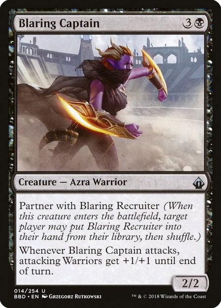 Blaring Captain - Battlebond Magic: The Gathering trading card