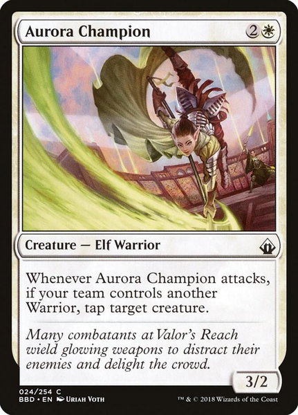 Aurora Champion trading card from Battlebond Aurora Champion - Battlebond Magic: The Gathering trading card