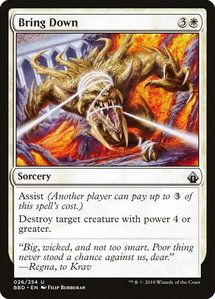 Bring Down - Battlebond (BBD) #26 - Uncommon Magic: The Gathering Trading Card