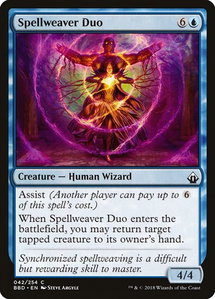 Spellweaver Duo - Battlebond (BBD) #42 - Common Magic: The Gathering Trading Card
