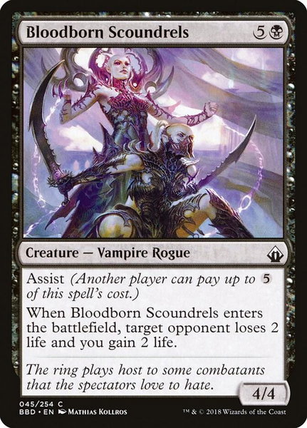 Bloodborn Scoundrels - Battlebond Magic: The Gathering trading card