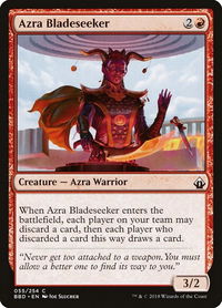 Azra Bladeseeker - Battlebond (BBD) #55 - Common Magic: The Gathering Trading Card