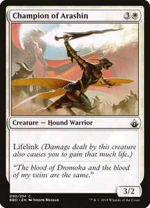 Champion of Arashin - Battlebond (BBD) #90 - Common Magic: The Gathering Trading Card