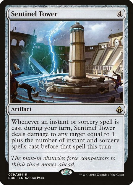 Sentinel Tower - Battlebond Magic: The Gathering trading card