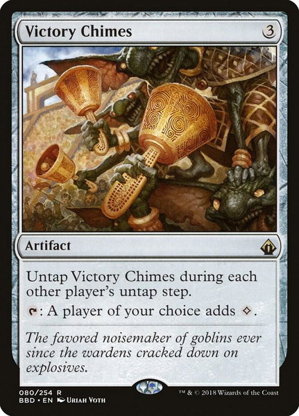 Victory Chimes trading card from Battlebond Victory Chimes - Battlebond Magic: The Gathering trading card