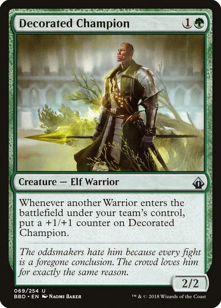 Decorated Champion - Battlebond Magic: The Gathering trading card