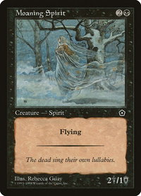 Moaning Spirit - Portal Second Age (P02) #79 - Common Magic: The Gathering Trading Card
