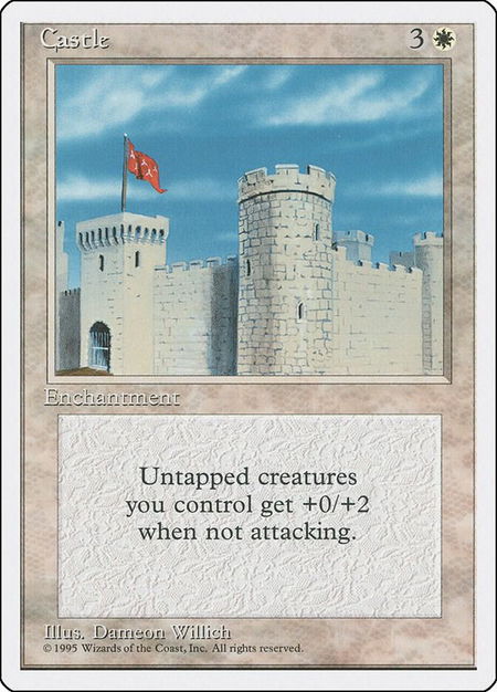 Castle trading card from Fourth Edition Castle - Fourth Edition Magic: The Gathering trading card