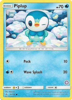 Piplup (11) - SM Trainer Kit: Alolan Sandslash & Alolan Ninetales Pokémon trading card
