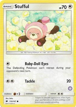 Stufful (12) trading card from SM Trainer Kit: Alolan Sandslash & Alolan Ninetales Stufful (12) - SM Trainer Kit: Alolan Sandslash & Alolan Ninetales Pokémon trading card