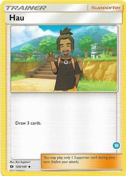 Hau (19) (Alolan Ninetales Half-Deck) - SM Trainer Kit: Alolan Sandslash & Alolan Ninetales Pokémon trading card