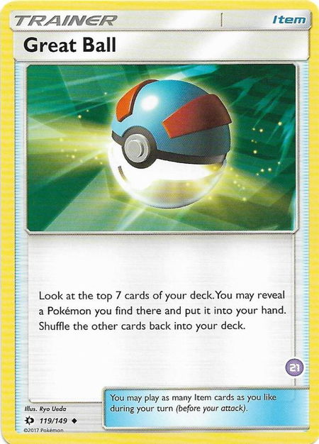 Great Ball (#21, Alolan Sandslash Half-Deck) - SM Trainer Kit: Alolan Sandslash & Alolan Ninetales Pokémon trading card