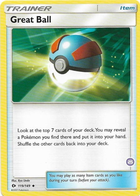 Great Ball (25) (Alolan Sandslash Half-Deck) - SM Trainer Kit: Alolan Sandslash & Alolan Ninetales Pokémon trading card