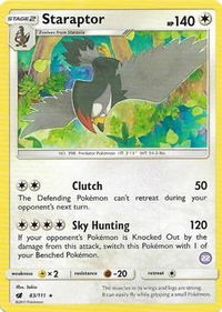 Staraptor (22) - SM Trainer Kit: Alolan Sandslash & Alolan Ninetales (SMK2) #83/111 - Rare Pokémon Trading Card